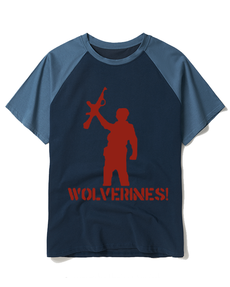 Wolverines! 1980s Raglan Baseball T-Shirt image 6