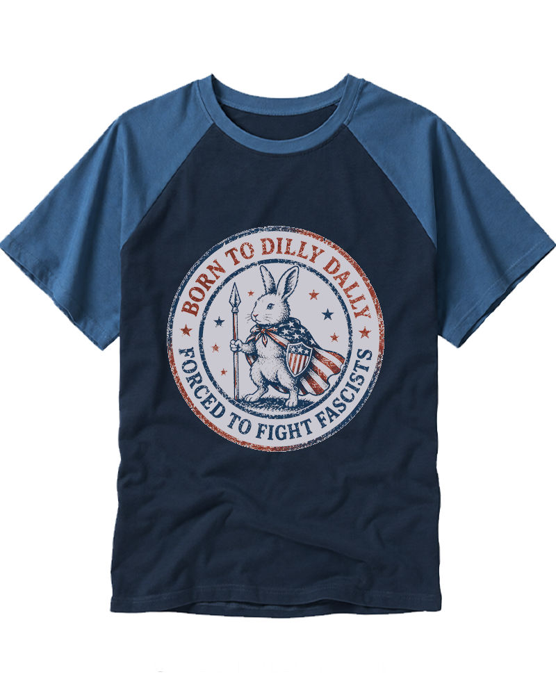 Born To Dilly Dally 1950s Raglan Baseball T-Shirt image 6