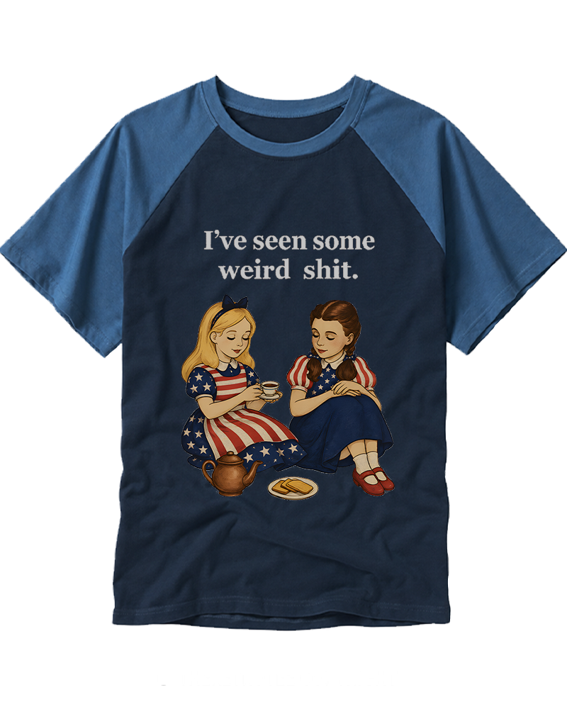 I've Seen Some Weird Shit 1990s Raglan Baseball T-Shirt image 6