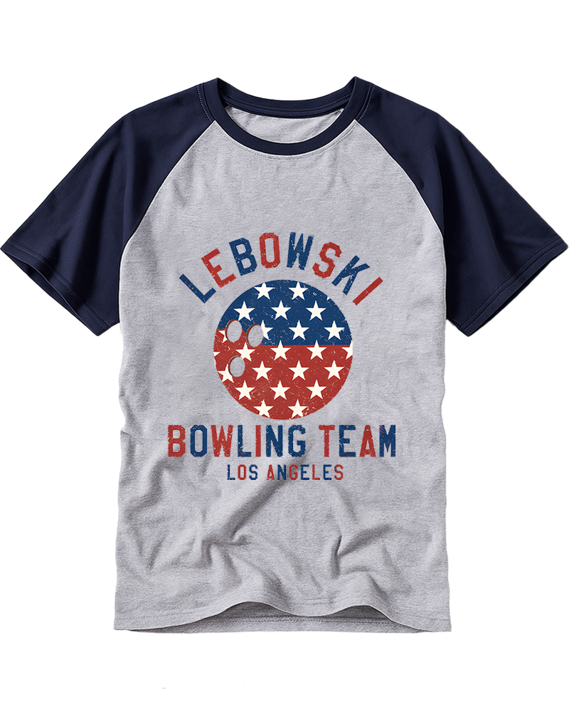 Lebowski 1990s Raglan Baseball T-Shirt image 6