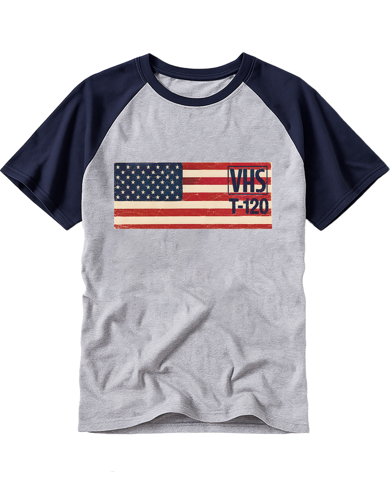 VHS T-120 1980S Raglan Baseball T-Shirt image 6