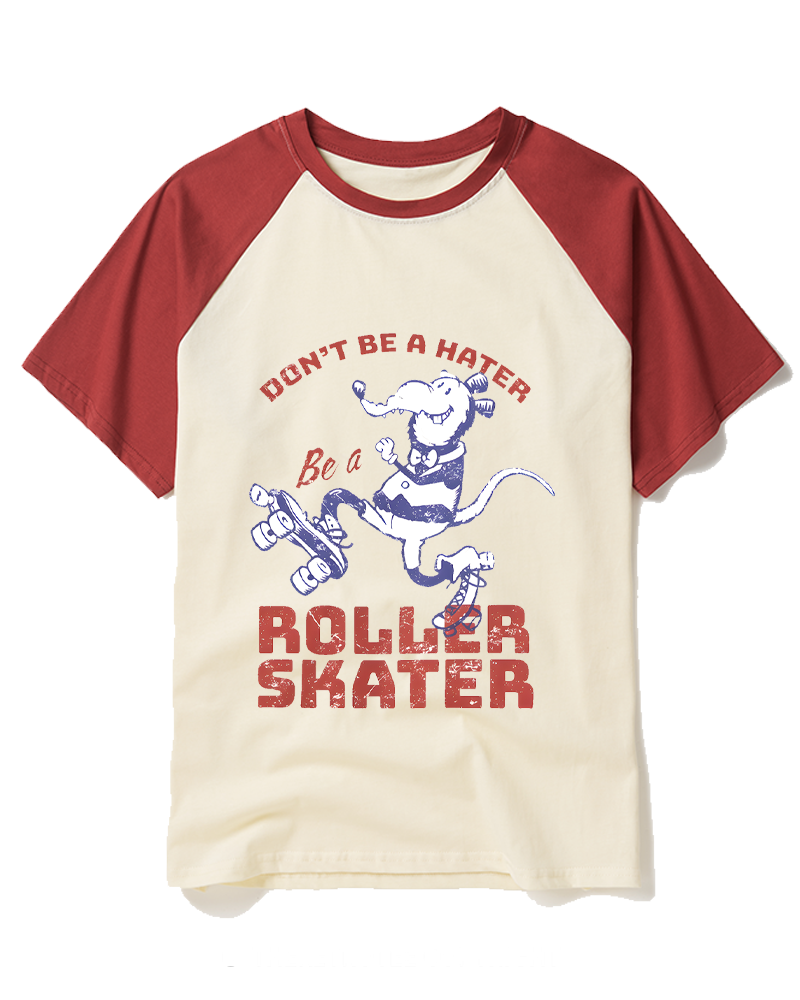 Don't Be A Hater 1980s Raglan Baseball T-Shirt image 6