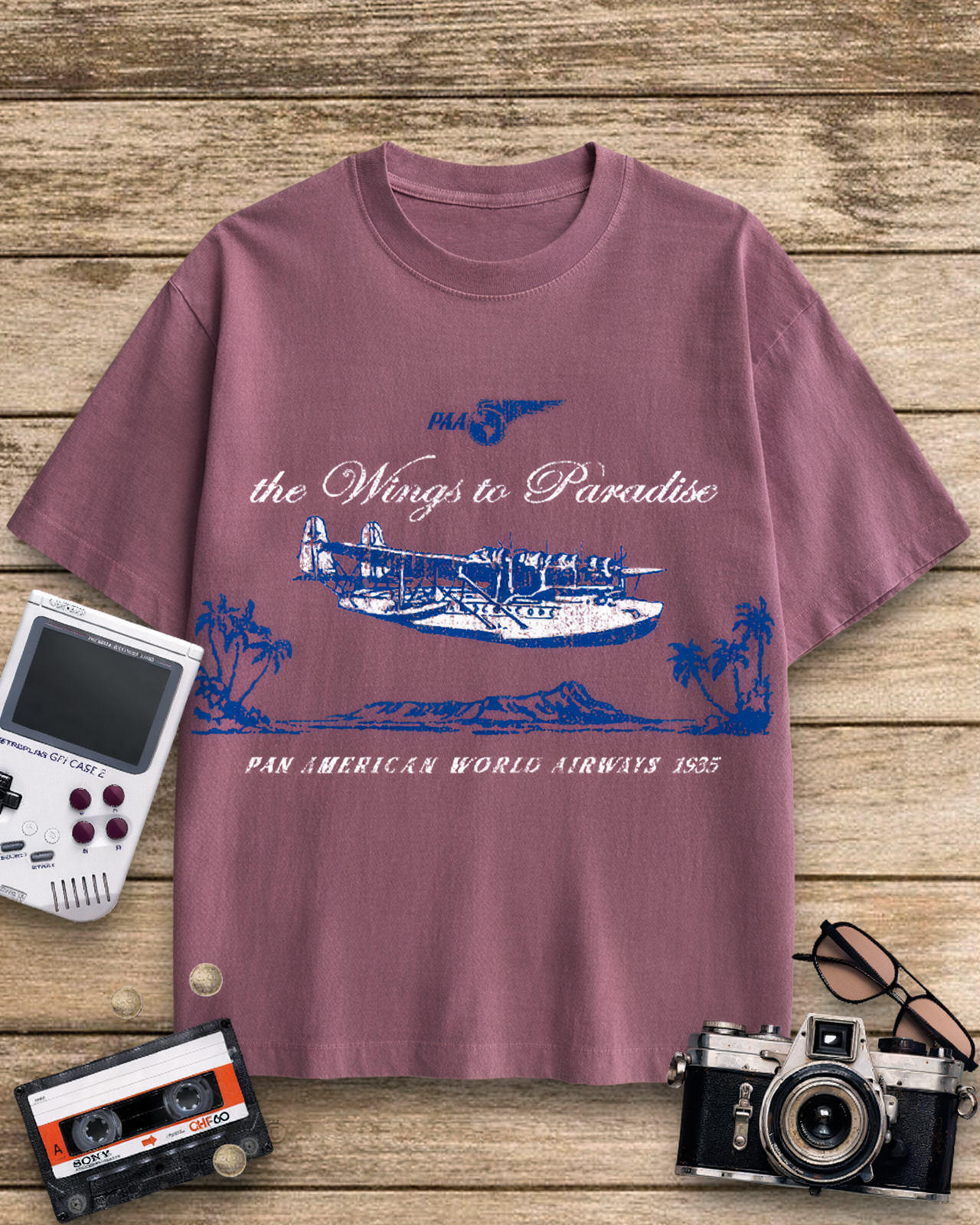 Pan Am Clipper 1930s Cotton T-Shirt image 6