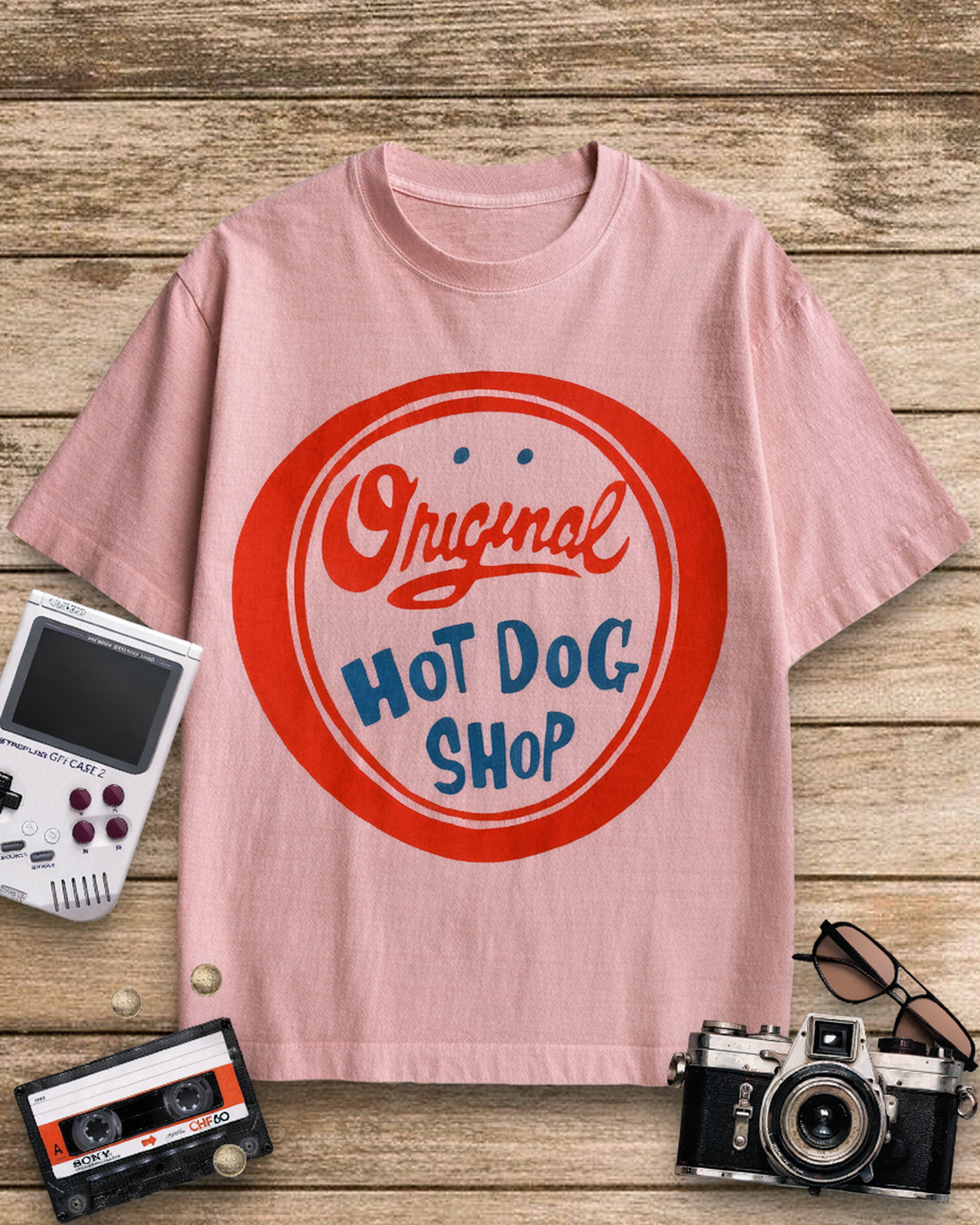Original Hot Dog Shop 1950s Cotton T-Shirt image 5