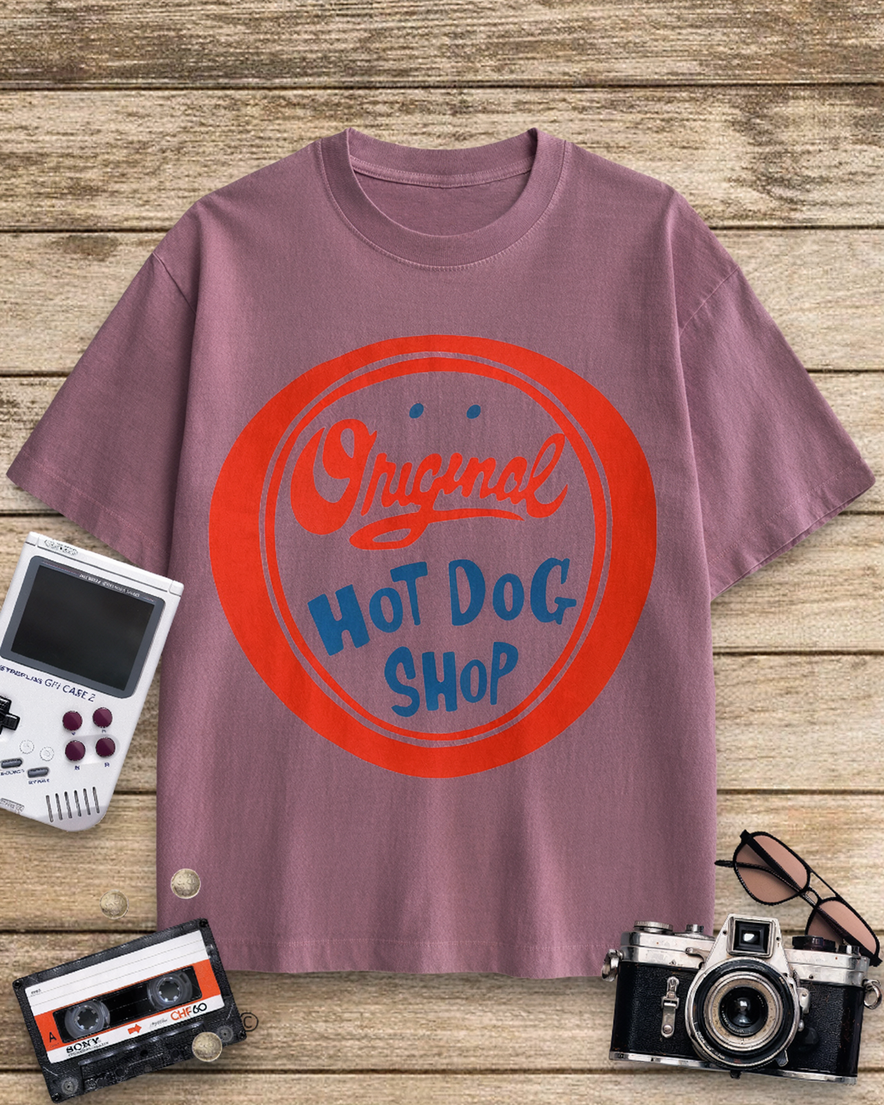 Original Hot Dog Shop 1950s Cotton T-Shirt image 7