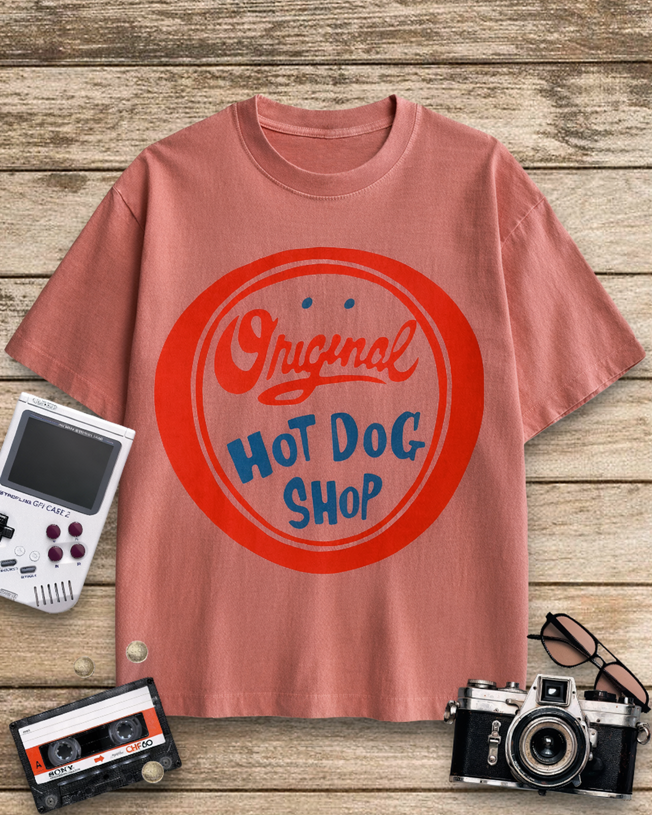 Original Hot Dog Shop 1950s Cotton T-Shirt image 8