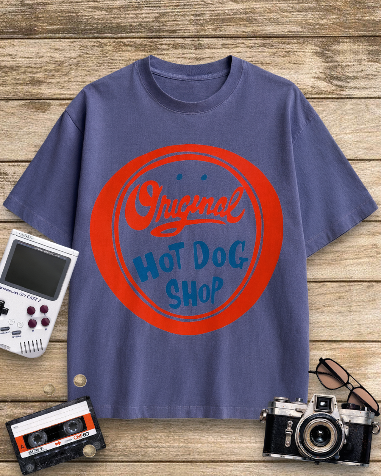 Original Hot Dog Shop 1950s Cotton T-Shirt image 10