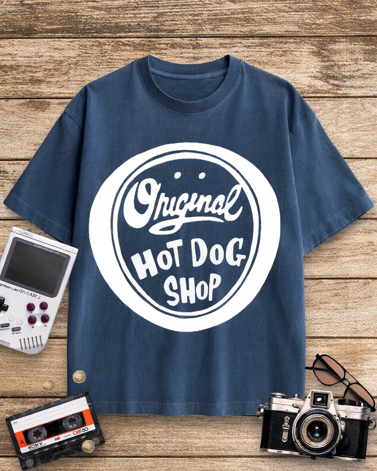 Original Hot Dog Shop 1950s Cotton T-Shirt image 11
