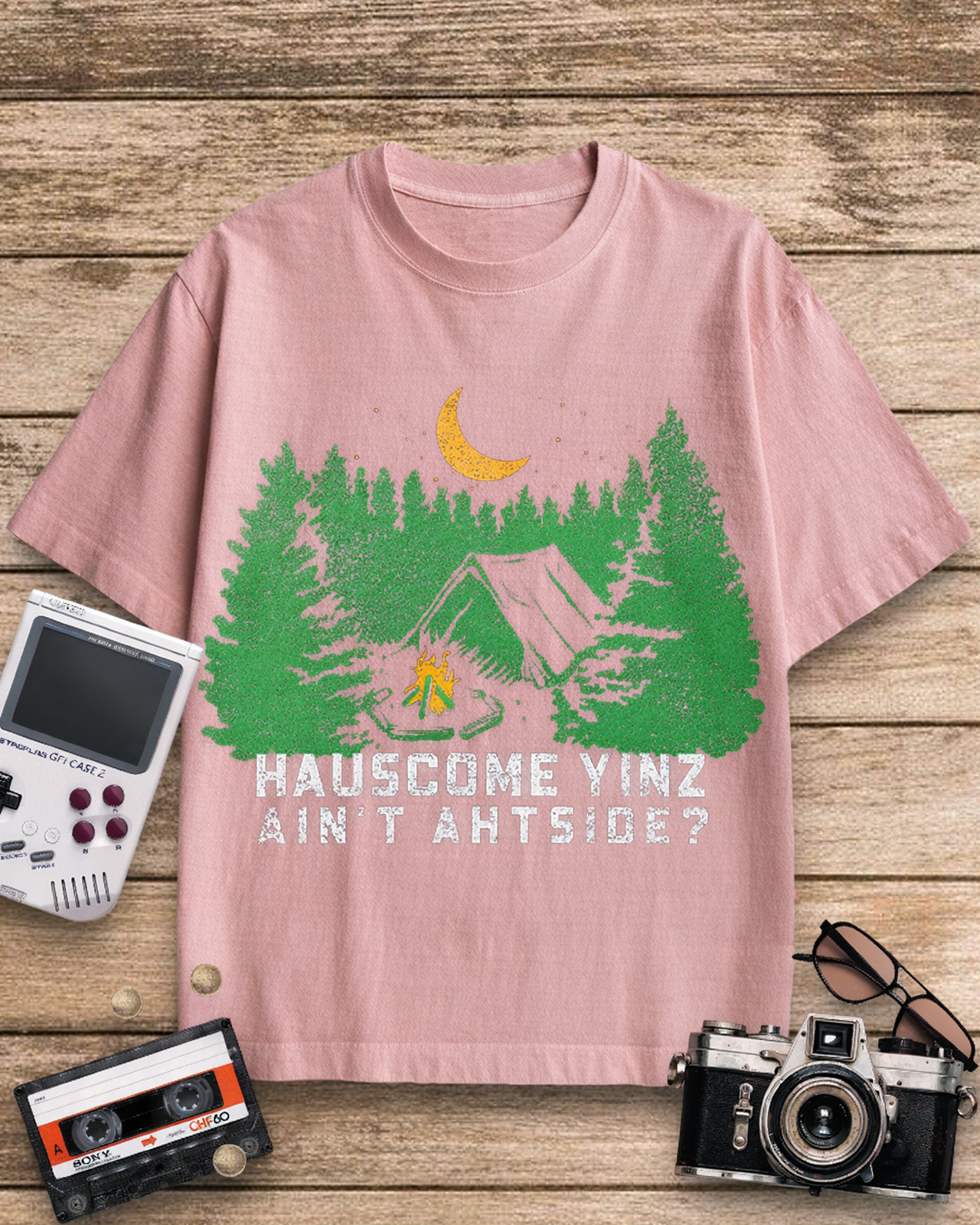 Hauscome Yinz Ain't Ahtside 1970s Cotton T-Shirt image 10