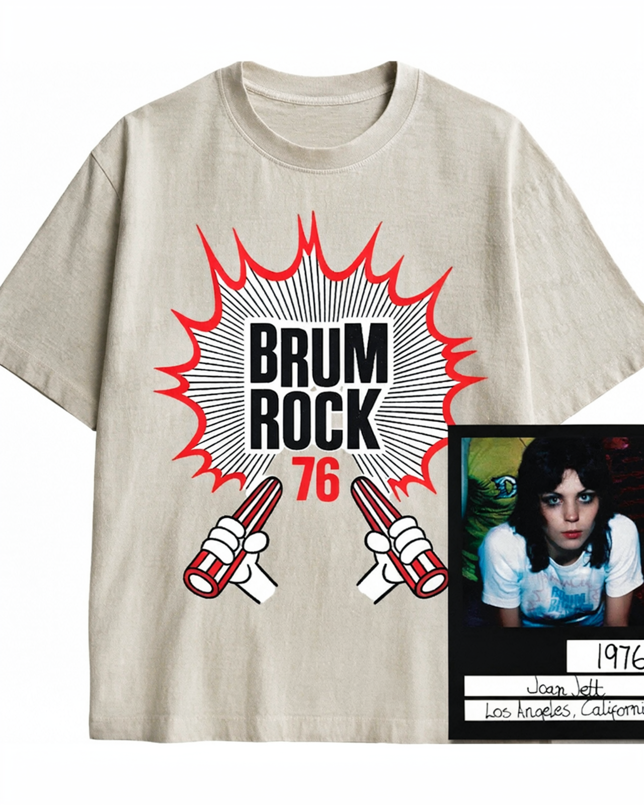Brum Rock 76 1970s Cotton T-Shirt image 1