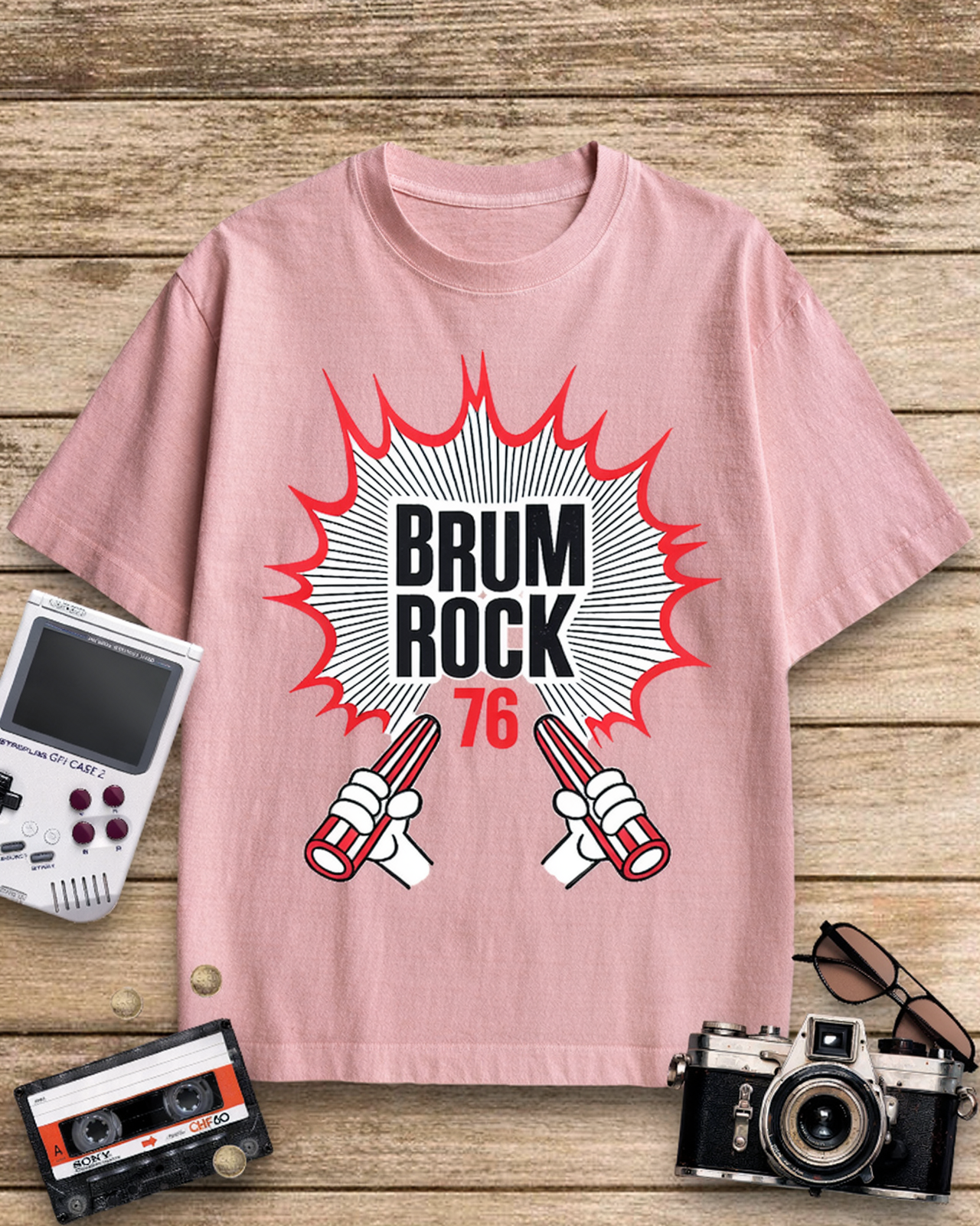Brum Rock 76 1970s Cotton T-Shirt image 2