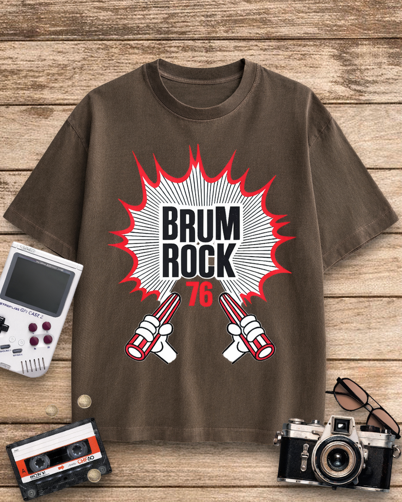 Brum Rock 76 1970s Cotton T-Shirt image 3