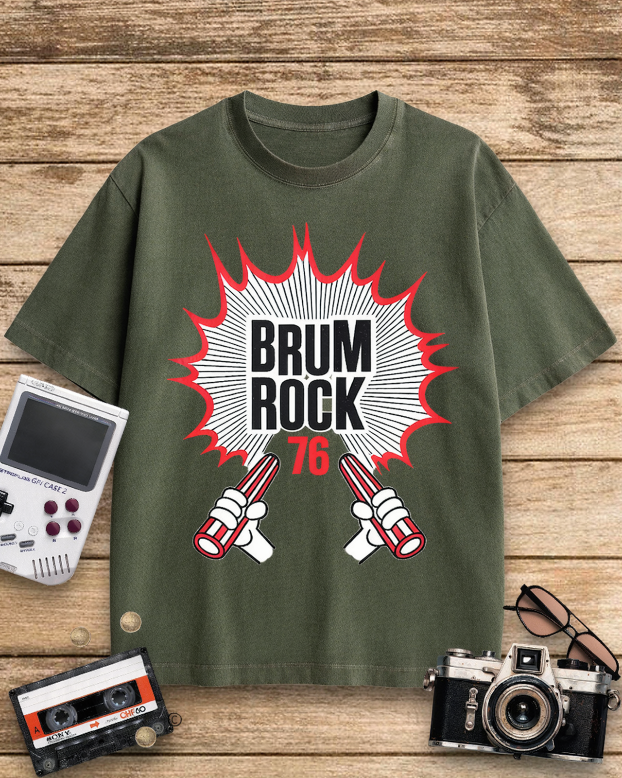 Brum Rock 76 1970s Cotton T-Shirt image 5