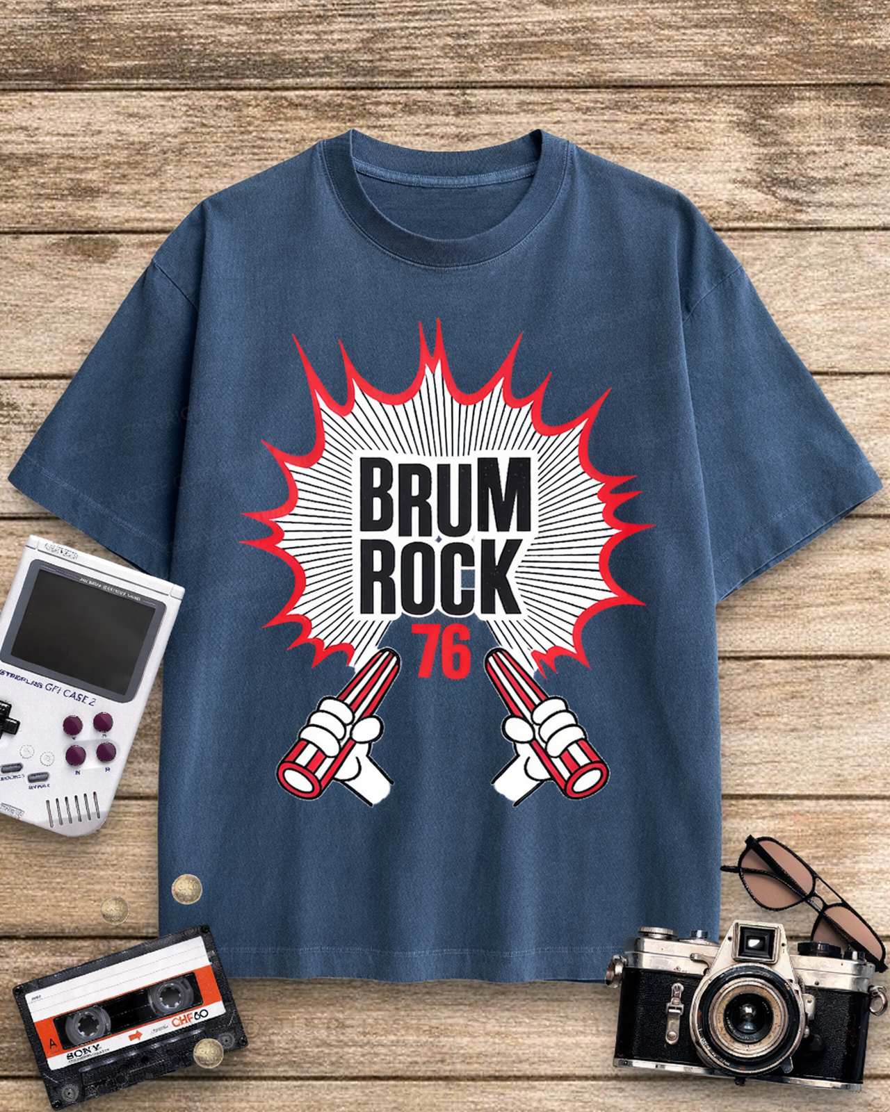 Brum Rock 76 1970s Cotton T-Shirt image 6