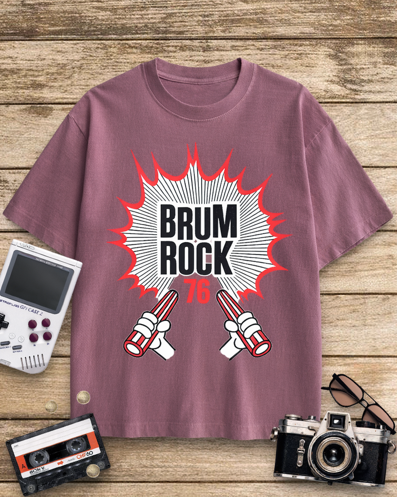 Brum Rock 76 1970s Cotton T-Shirt image 9