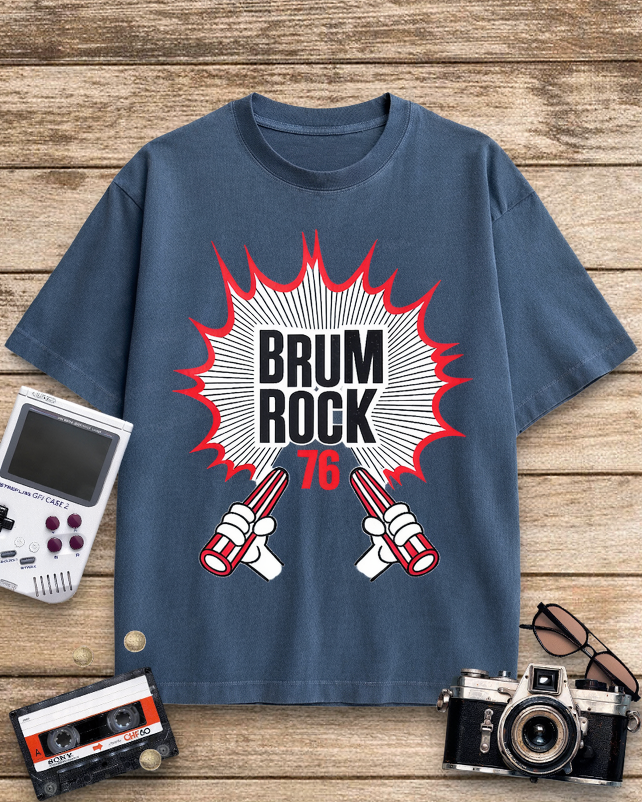 Brum Rock 76 1970s Cotton T-Shirt image 10
