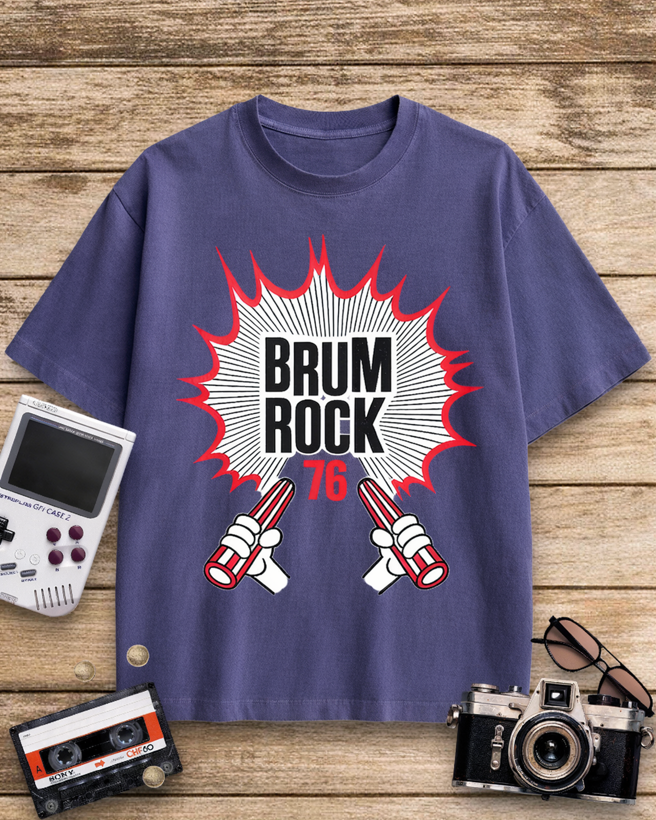 Brum Rock 76 1970s Cotton T-Shirt image 11