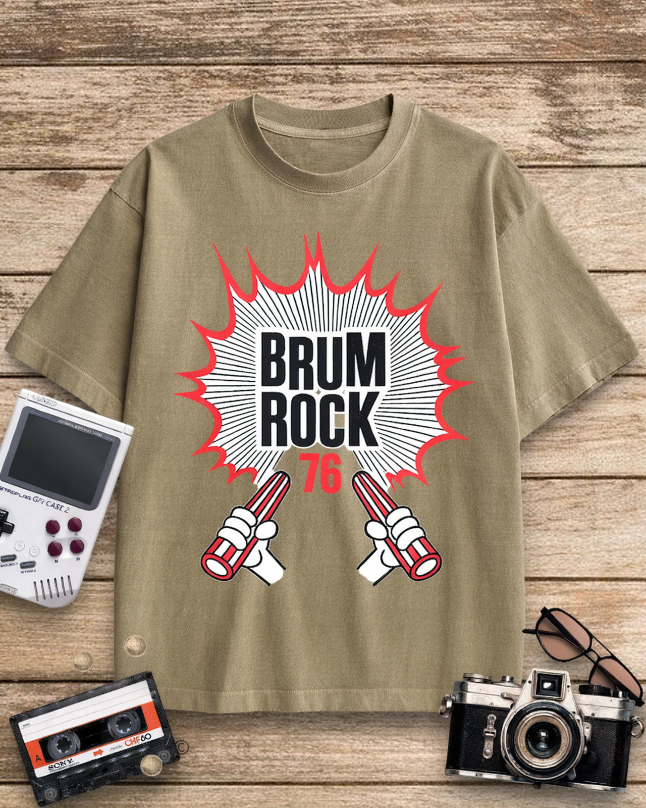 Brum Rock 76 1970s Cotton T-Shirt image 13