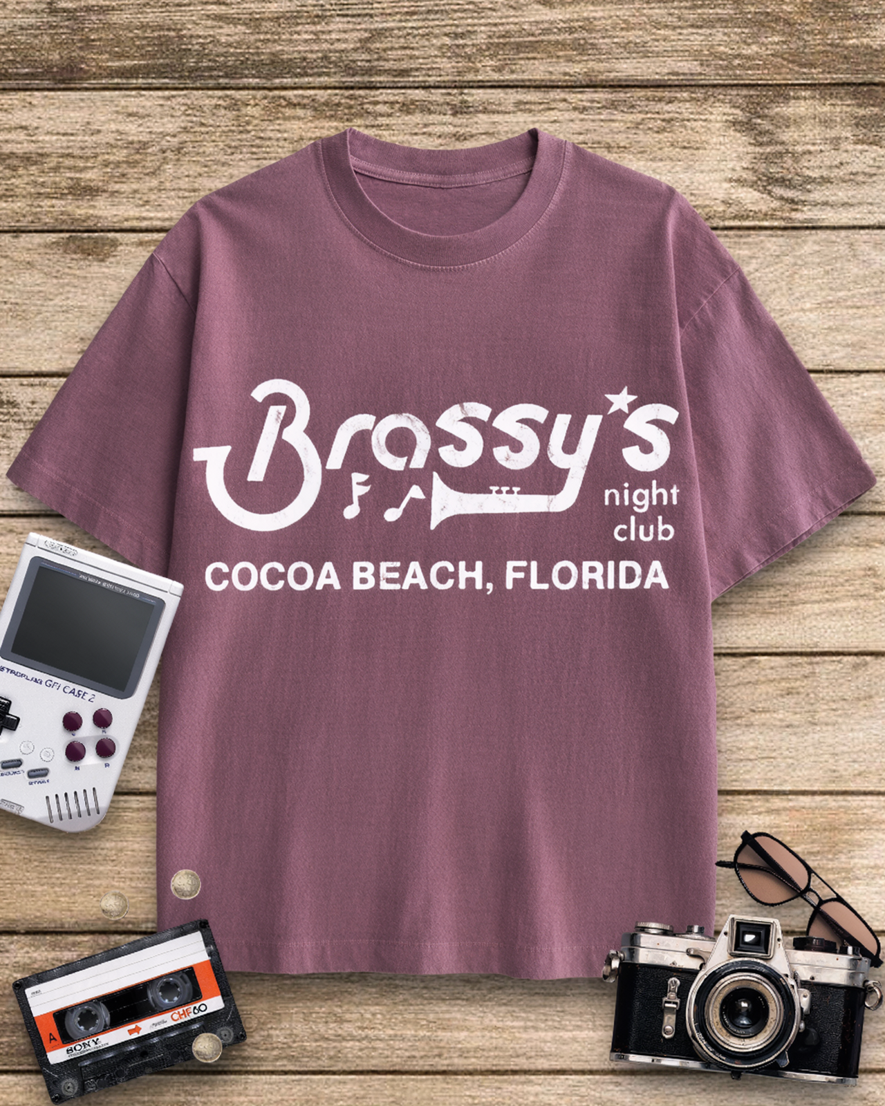 Brassy's Night Club 1980s Cotton T-Shirt image 8