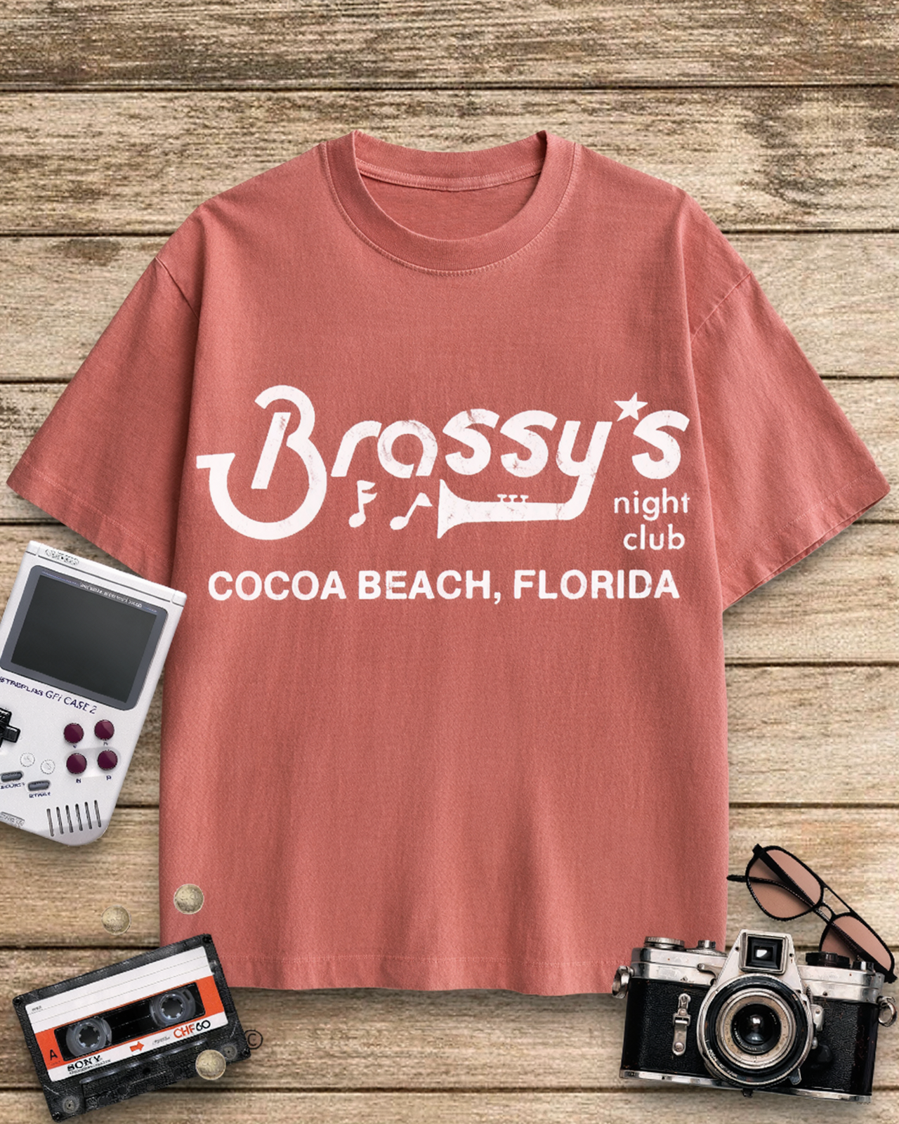Brassy's Night Club 1980s Cotton T-Shirt image 9