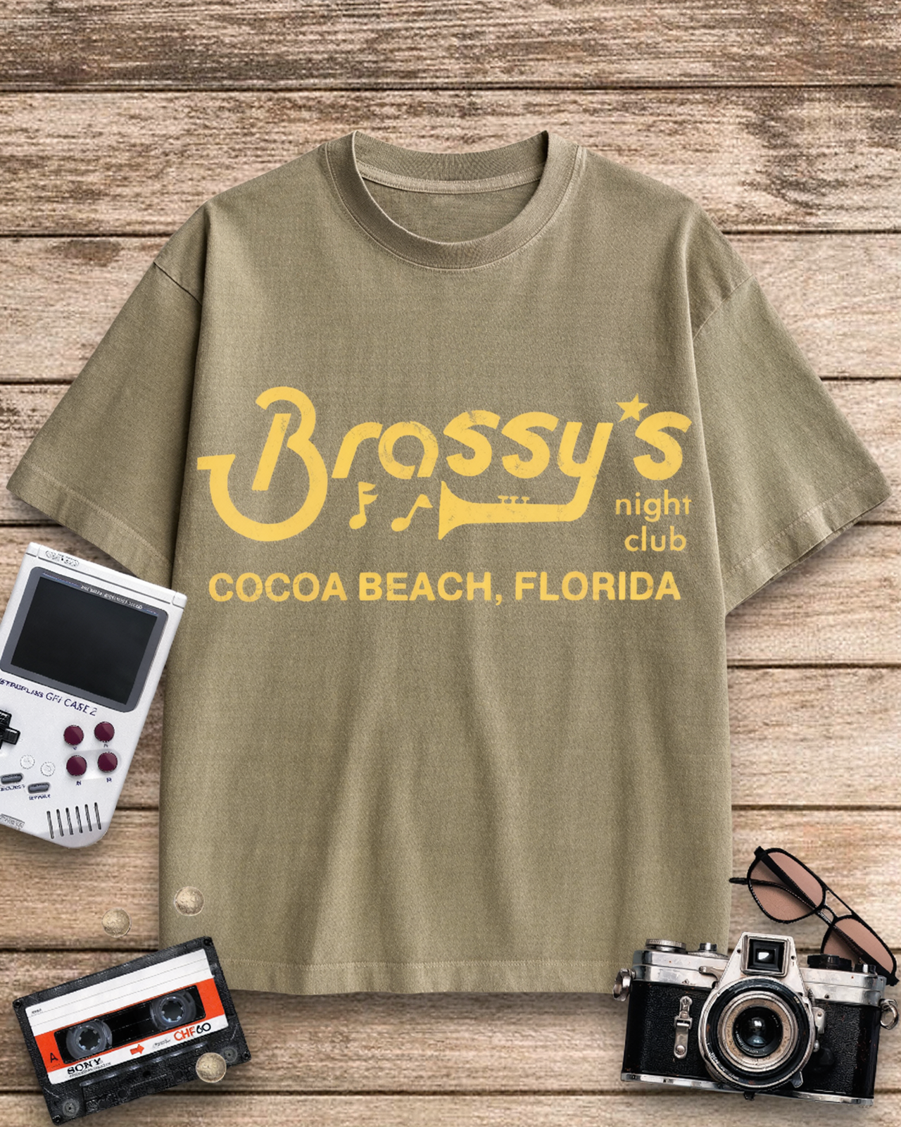 Brassy's Night Club 1980s Cotton T-Shirt image 12