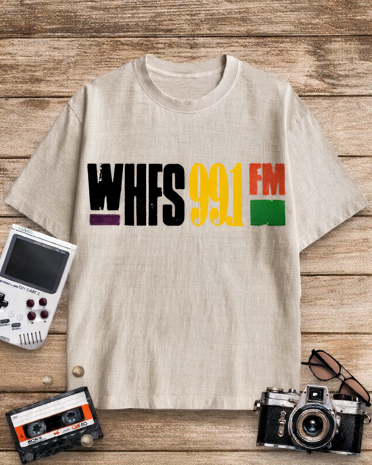 WHFS 1980s Cotton T-Shirt image 7