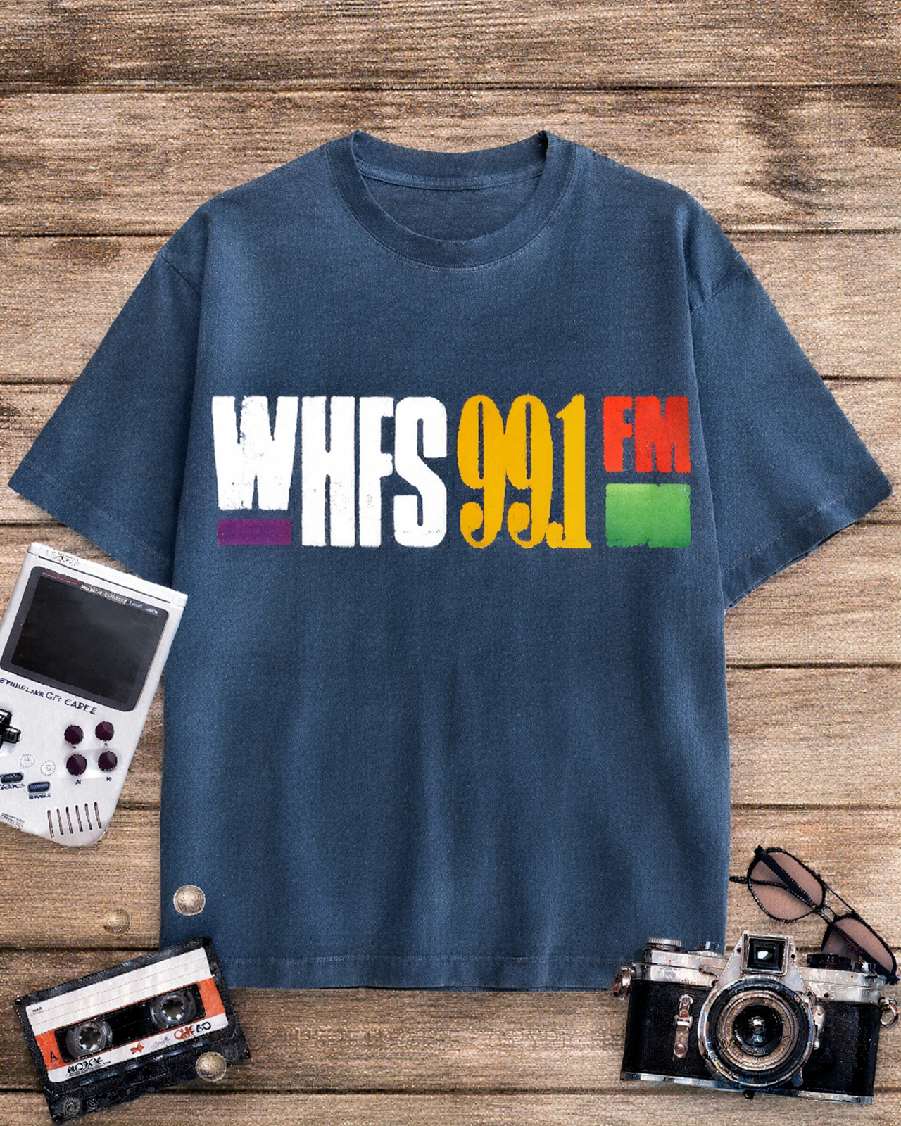 WHFS 1980s Cotton T-Shirt image 8
