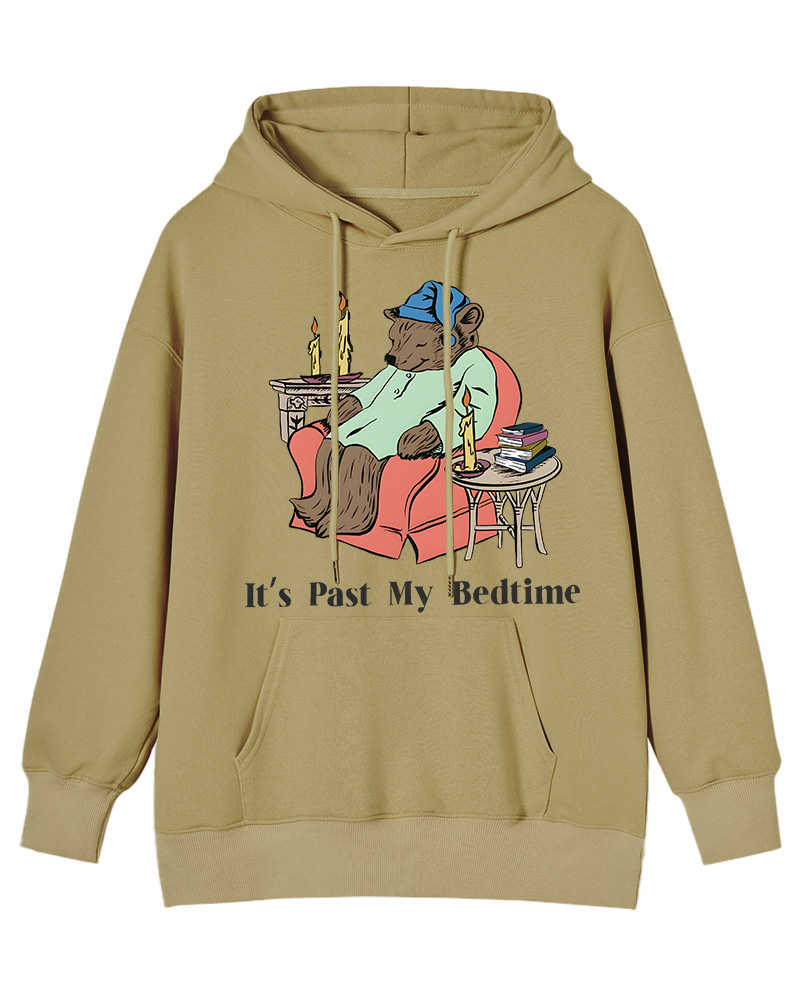 It's Past My Bedtime Cotton Hoodie image 7