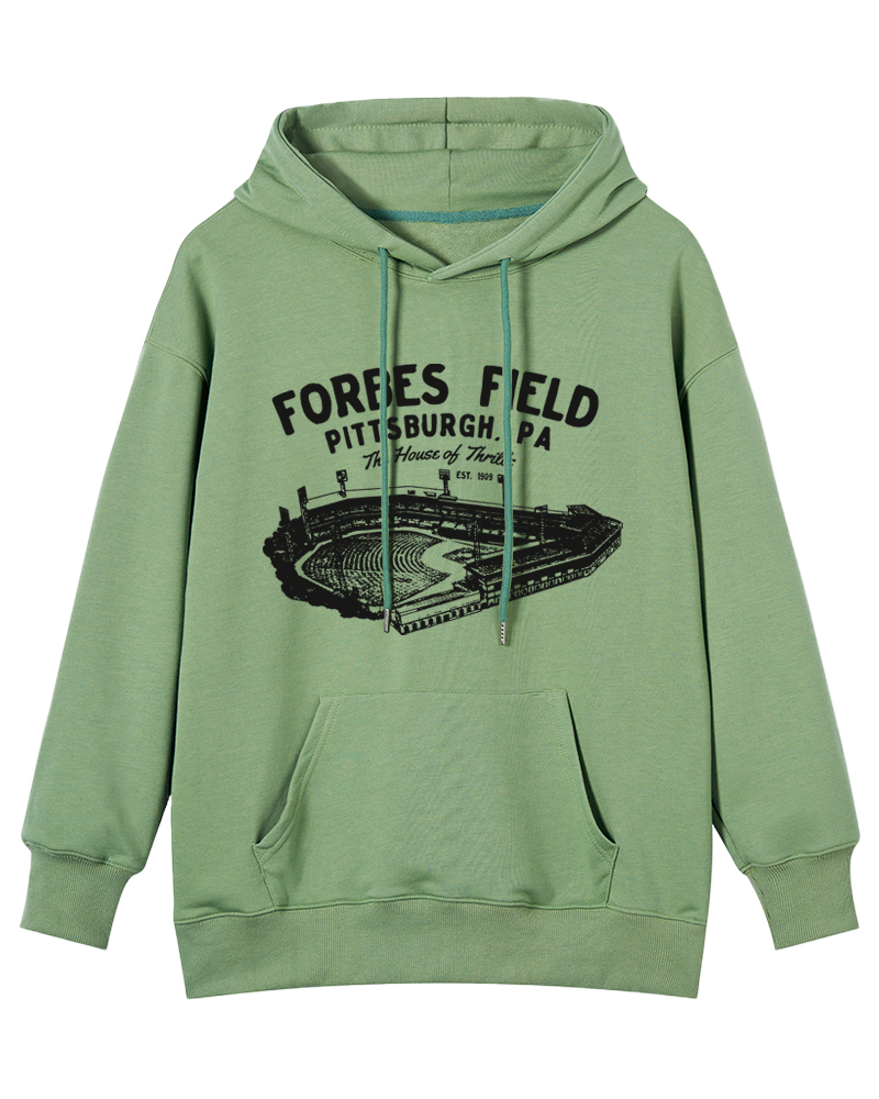 Forbes Field was the home of the Pittsburgh Pirates Cotton Hoodie image 8