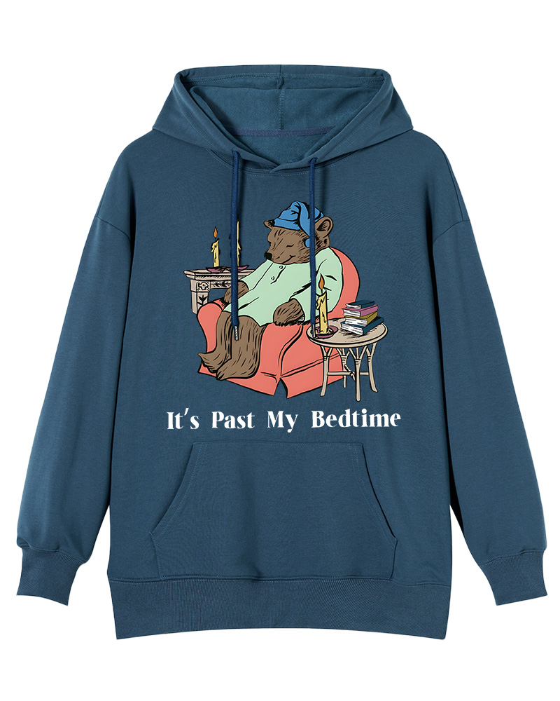 It's Past My Bedtime Cotton Hoodie image 8