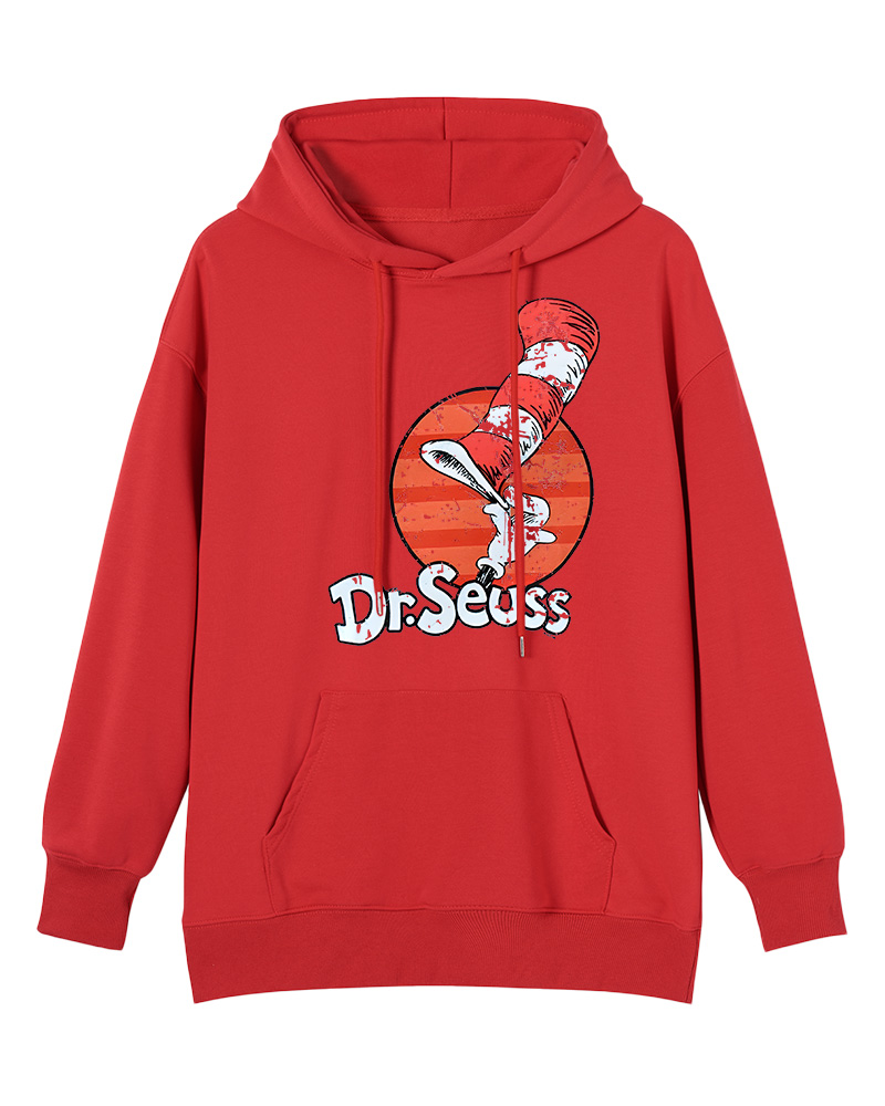 Striped Hat Poet 1960s Nostalgic Hoodie image 8