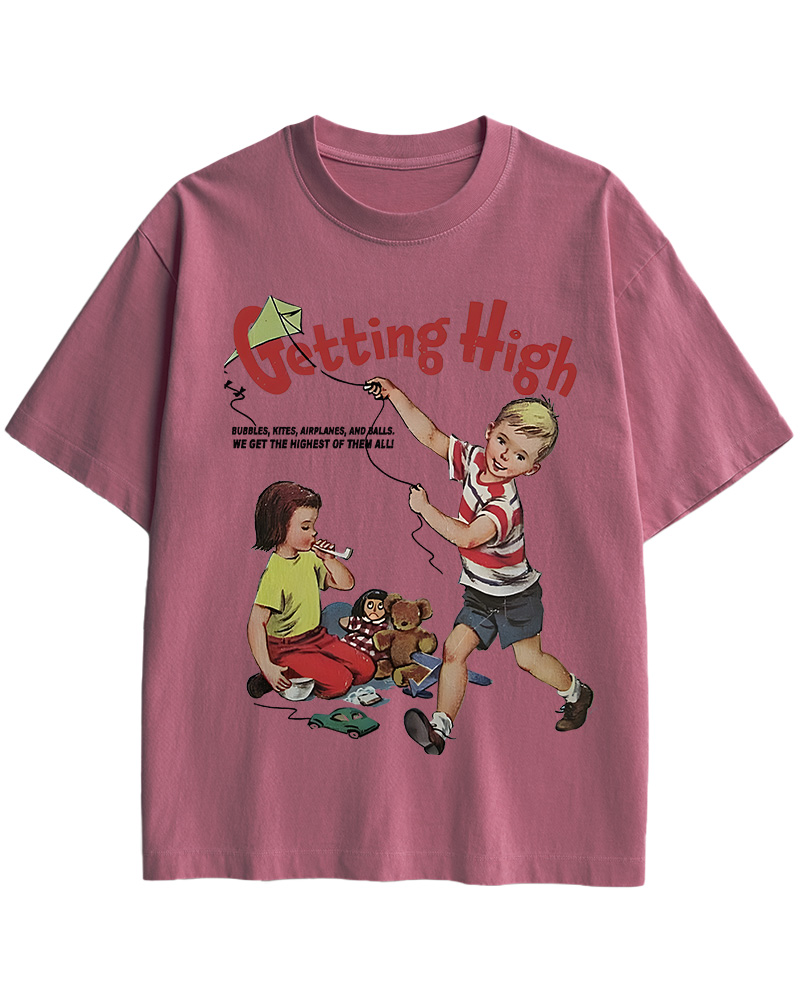 Getting High 1950s Cotton T-Shirt image 9