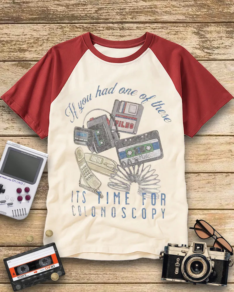 Retro 90s Tech Gadgets Humor Tee