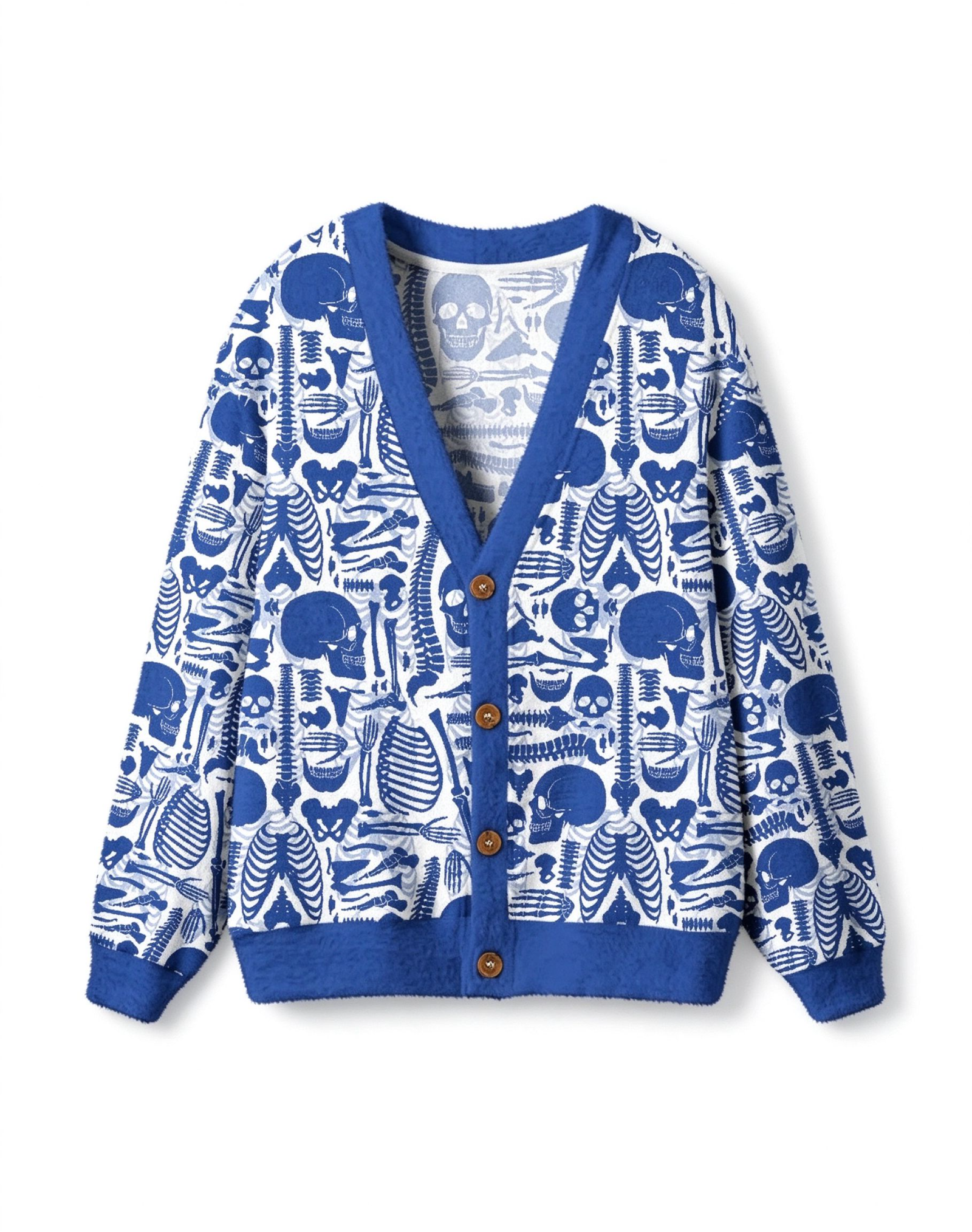 Skeleton Geek Ugly Cardigan Sweaters