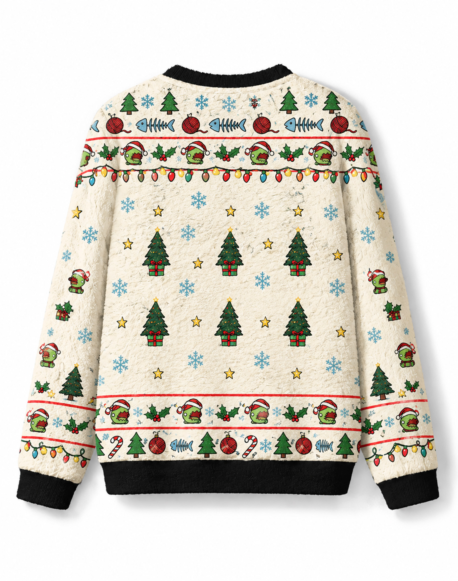 [Copy]Unisex Cartoon Dinosaur With Santa Hat Christmas Jumper Holiday Sweater
