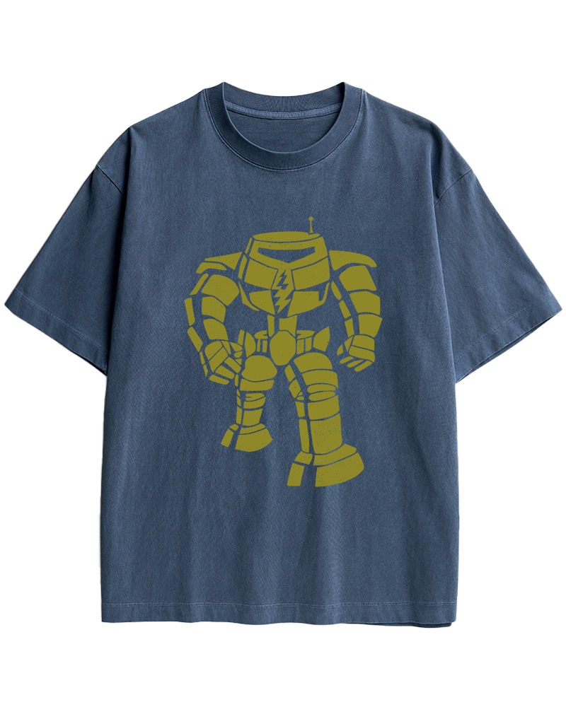 2000s Sci-Fi Robot Cotton T-Shirt image 10