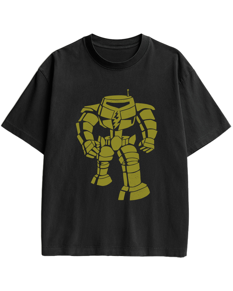 2000s Sci-Fi Robot Cotton T-Shirt image 11