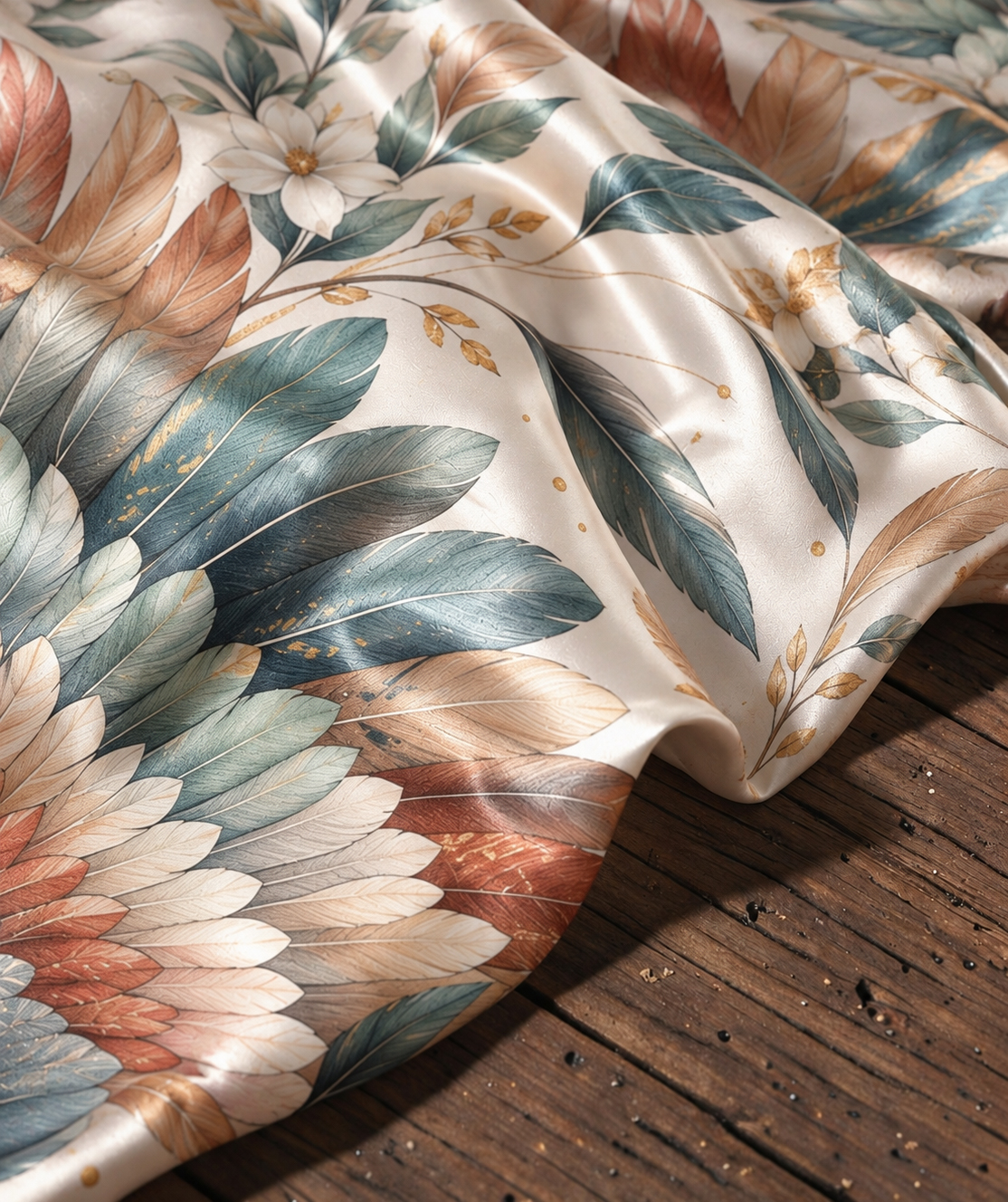 Vintage Moon Star Wing Satin Shawl Cape