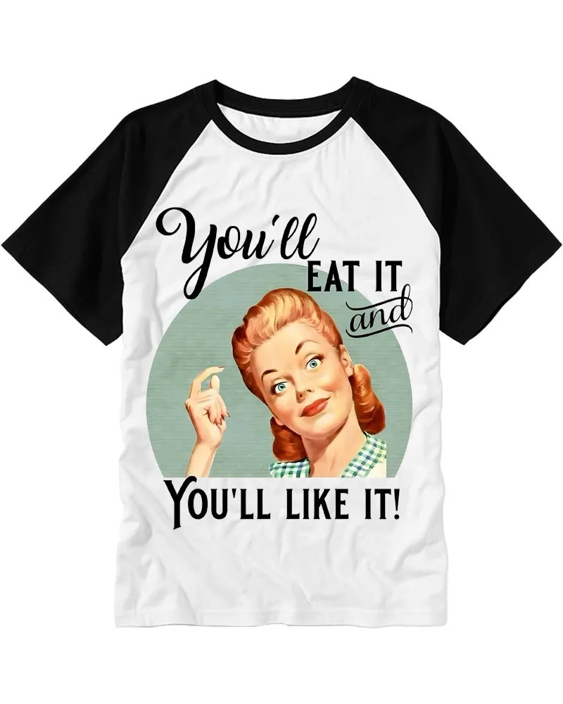 Retro Sassy Housewife Raglan Tee