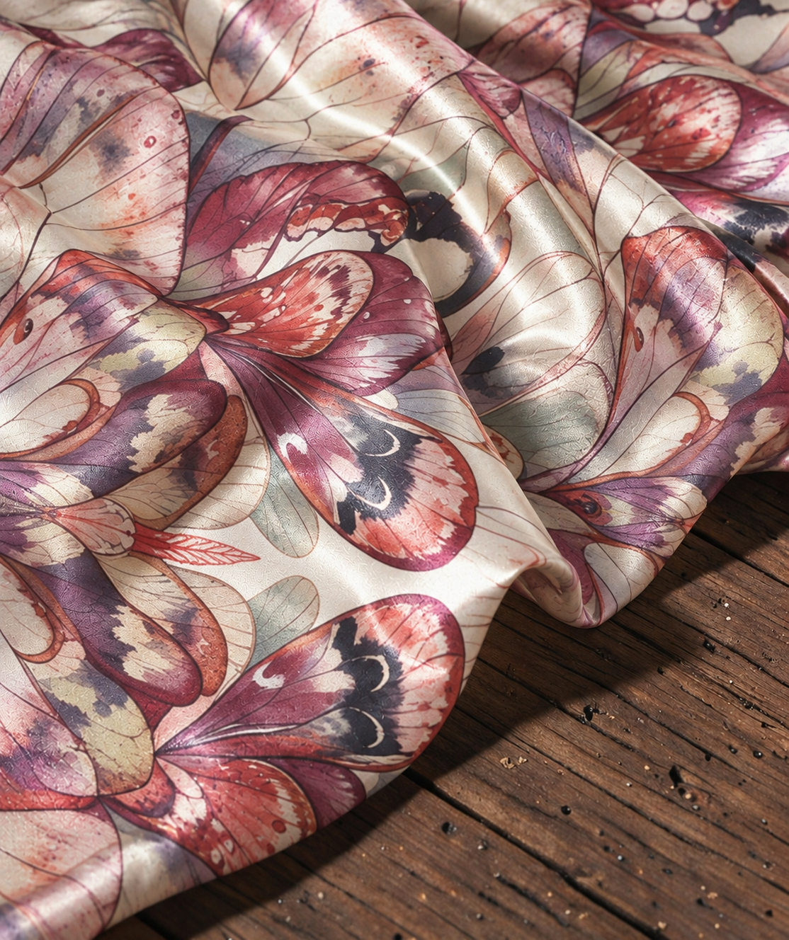 Watercolor Butterfly Wing Print Women Shawl 