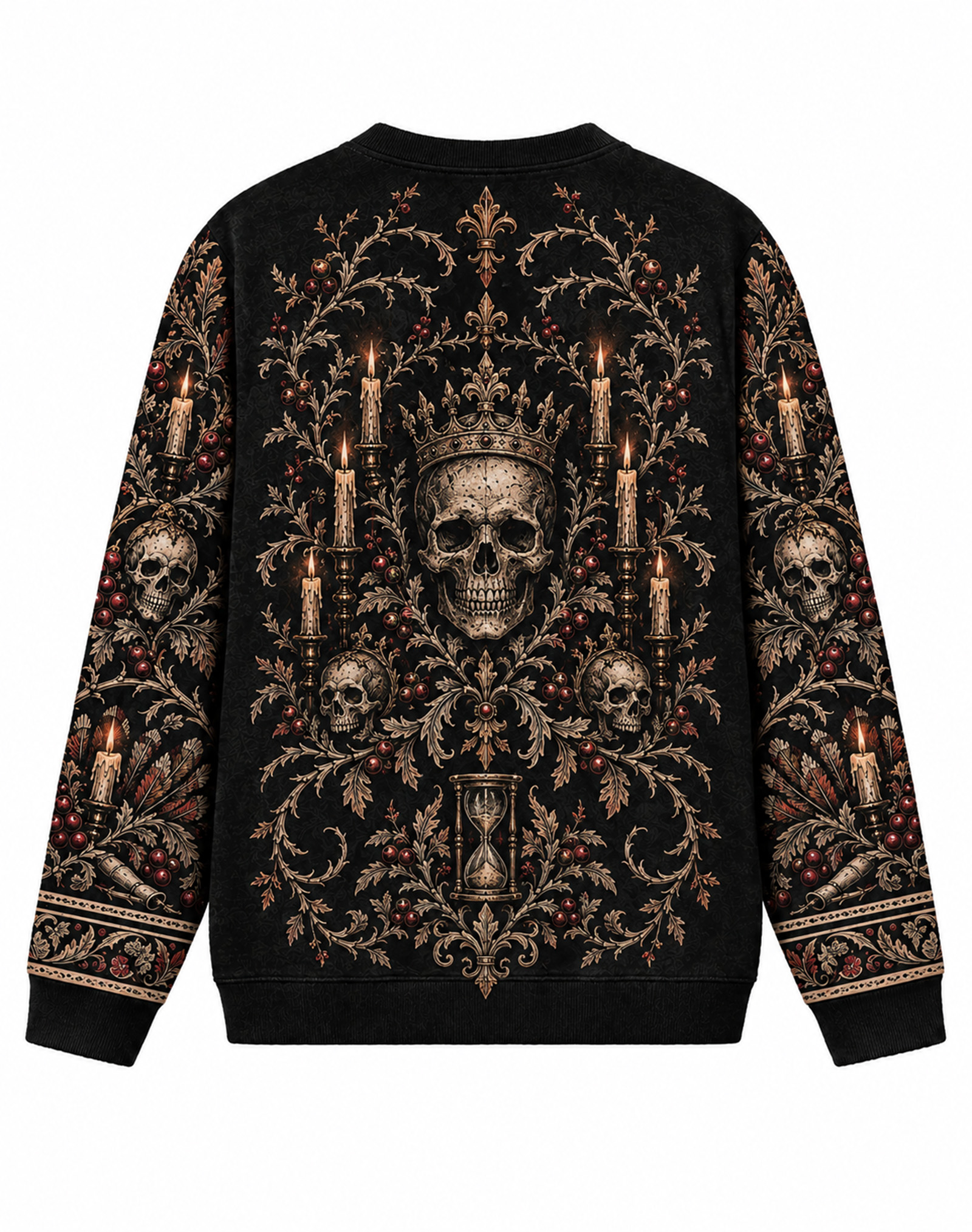 Gothic Thanksgiving May The Feast Begin Skull Sweater