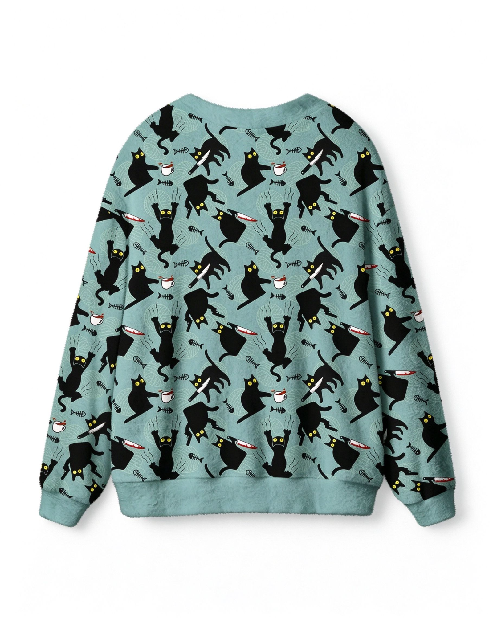 Naughty Kitten Geek Ugly Cardigan Sweaters