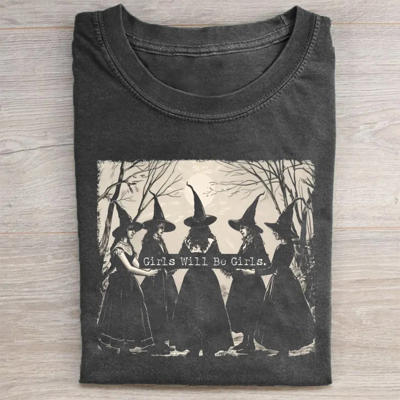 Girls Will Be Girls Witch T-Shirt pepper