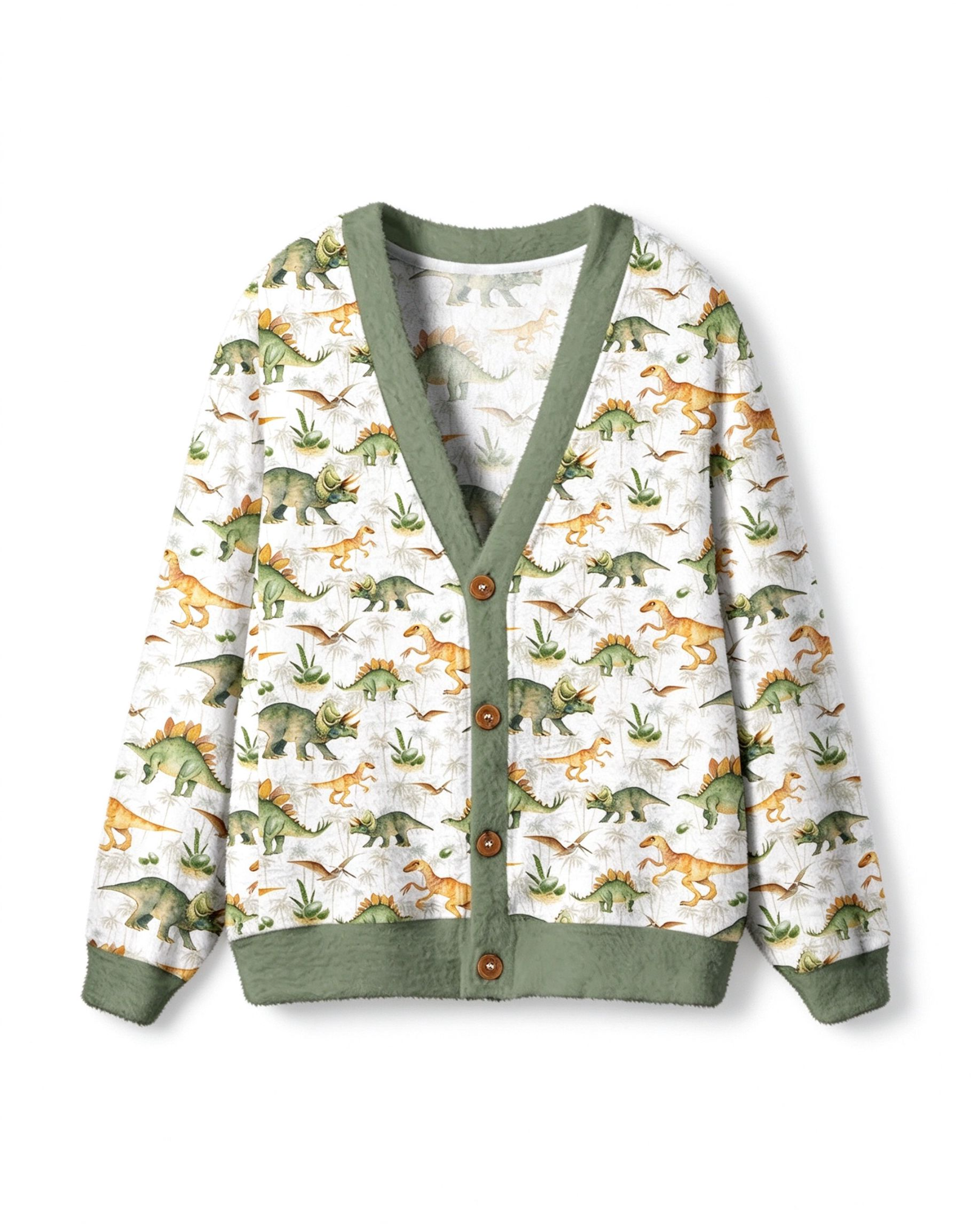 Ancient Dinosaurs Geek Ugly Cardigan Sweaters