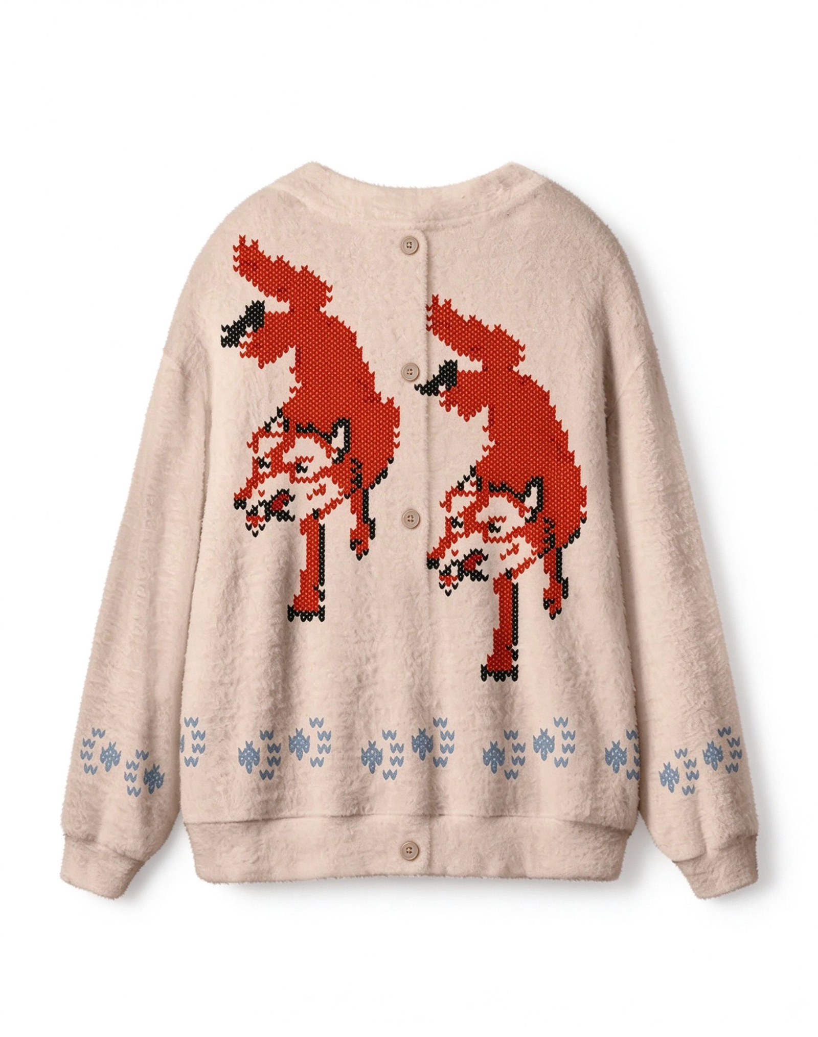 Fox Cardigan (Space Rescue Mission) Geek Cardigan Sweater