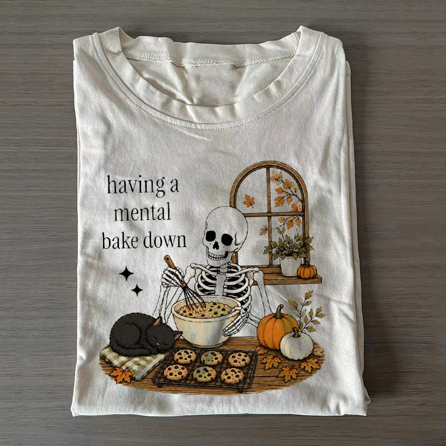 Halloween Baking Skeleton T-Shirt