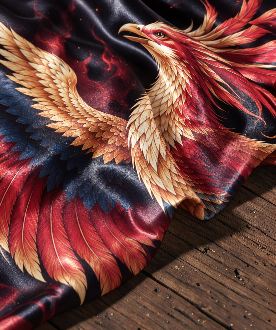 Phoenix Fire Print Women Shawl