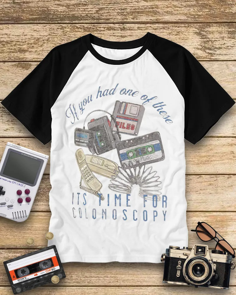 Retro 90s Tech Gadgets Humor Tee