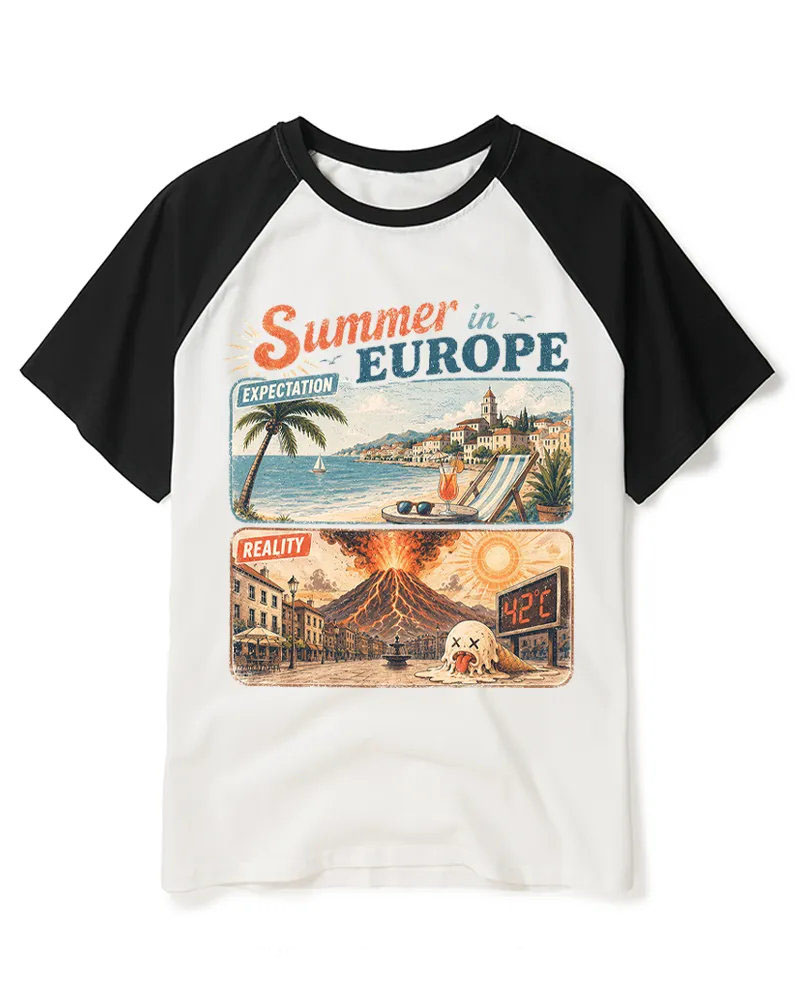 Vintage Sarcastic Vacation Humor Art Tee