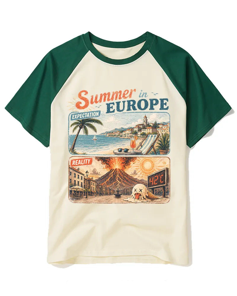 Vintage Sarcastic Vacation Humor Art Tee